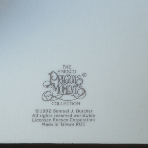 1992 Precious Moments Porcelain Picture Frame - Picture 5 of 5